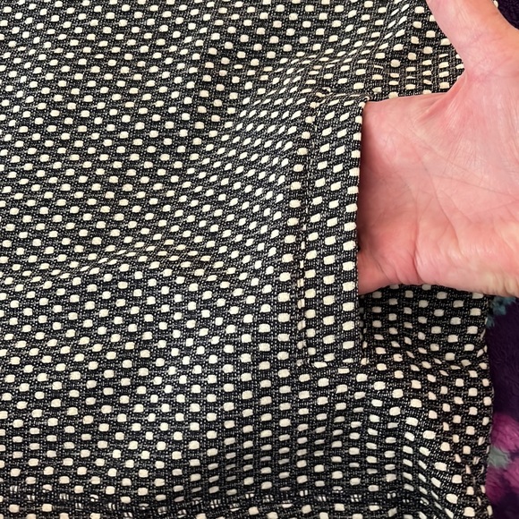 Talbots Women’s navy and white sweatshirt with front pocket, size large. - Picture 5 of 7